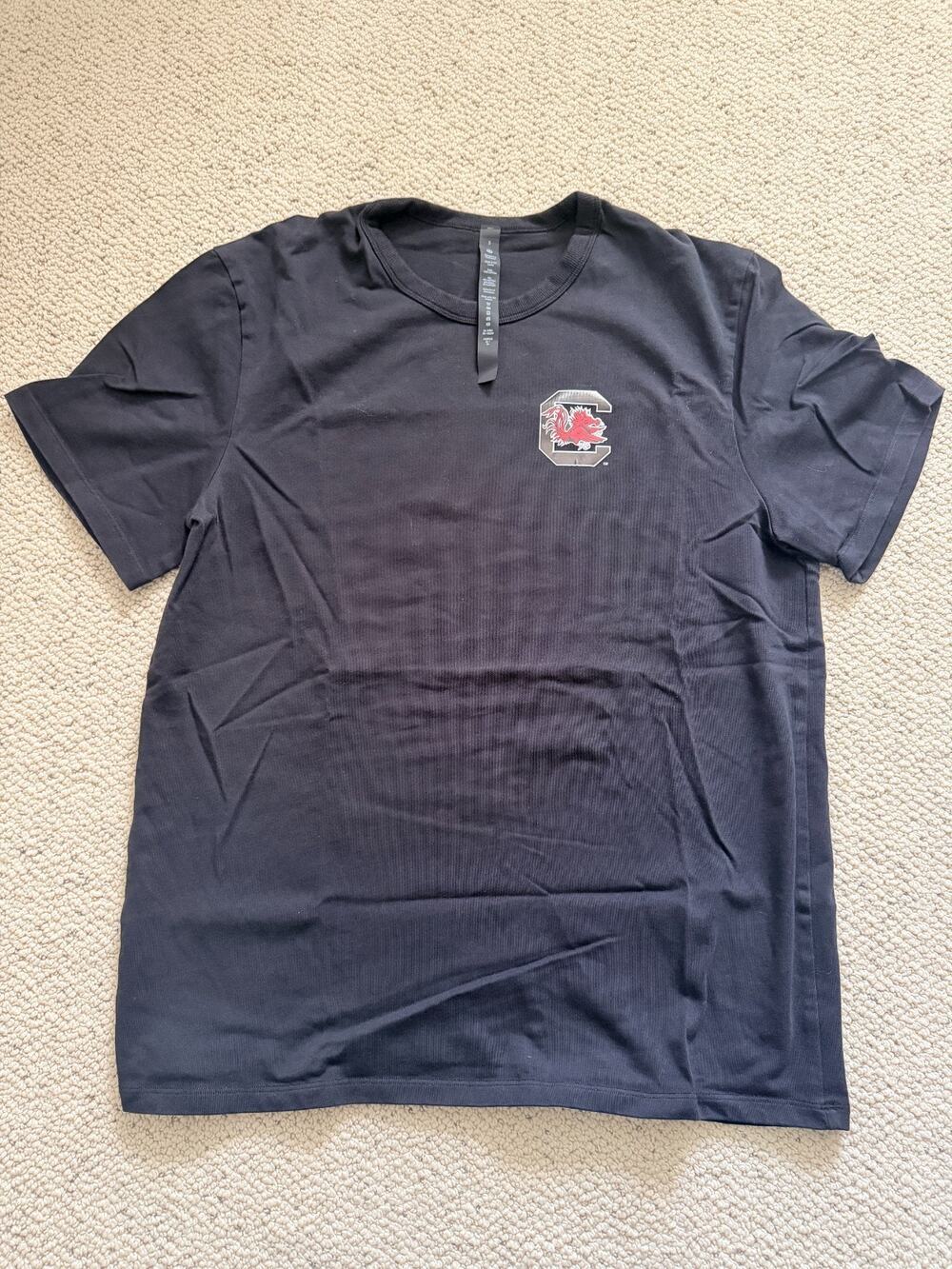 Lululemon South Carolina Gamecocks Tee Mens Small Black Cotton NWOT Collegiate